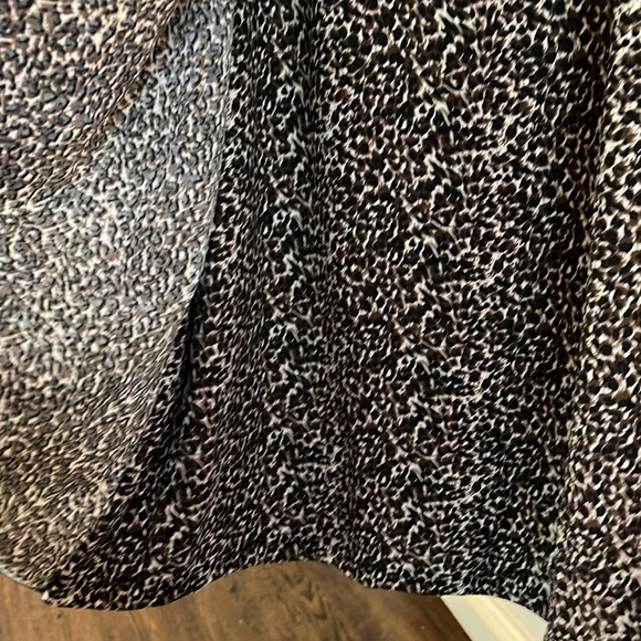 Willi Smith Faux Wrap Leopard Print Skirt - Picture 3 of 7